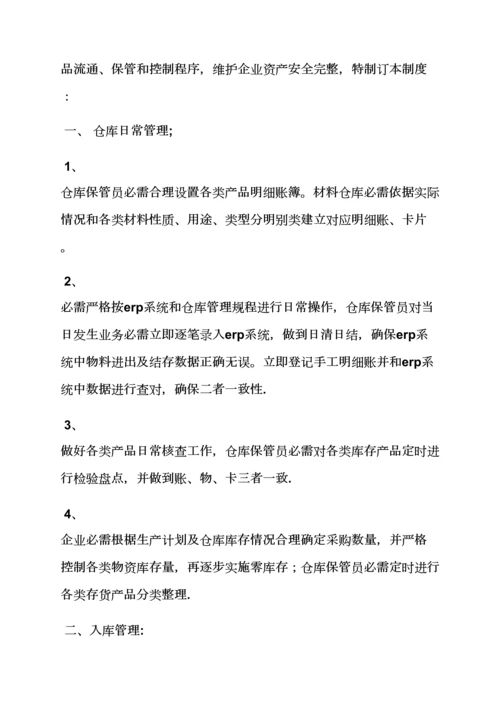 库房管理员专项规章新规制度.docx