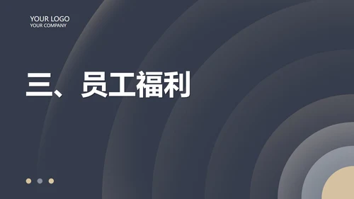 黑色商务风圆形几何企业职场培训PPT模板