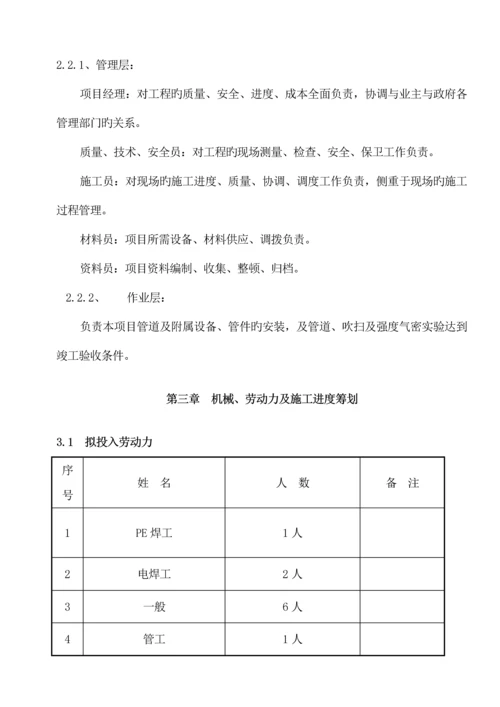 PE聚乙烯燃气管道综合施工专题方案.docx