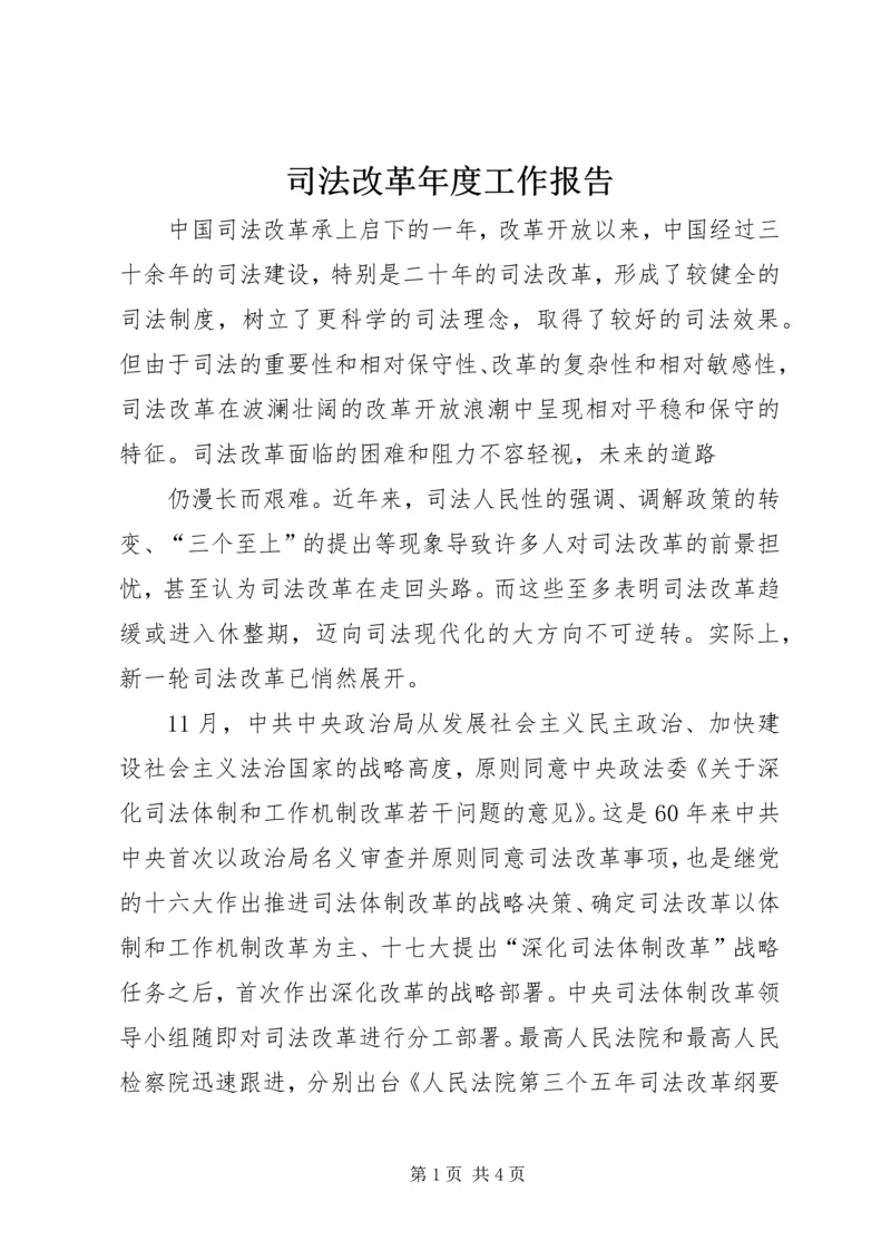 司法改革年度工作报告 (4).docx