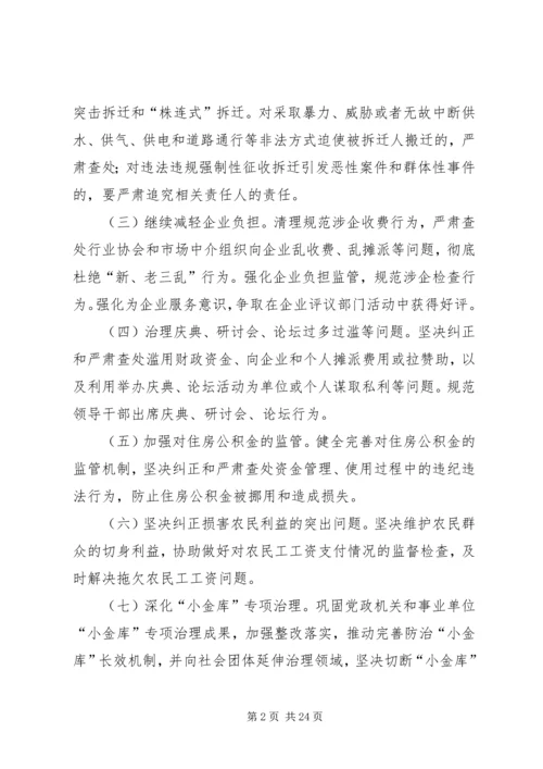 全市住建系统纠风工作要点 (2).docx