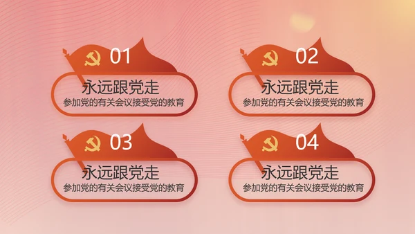 红色党建党支部述职工作汇报计划PPT