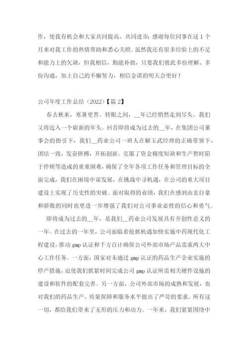 公司年度工作总结(2022).docx