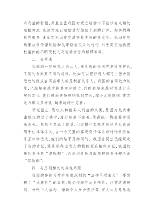 浅谈民商法学毕业论文.docx