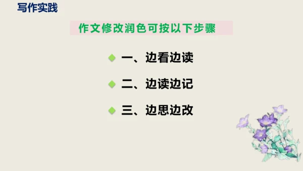 部编版语文九年级下册第四单元写作《修改润色》同步课件