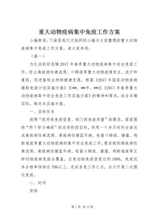 重大动物疫病集中免疫工作方案.docx