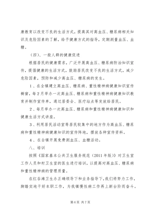 幸福镇中心卫生院慢性病防治工作计划 (3).docx
