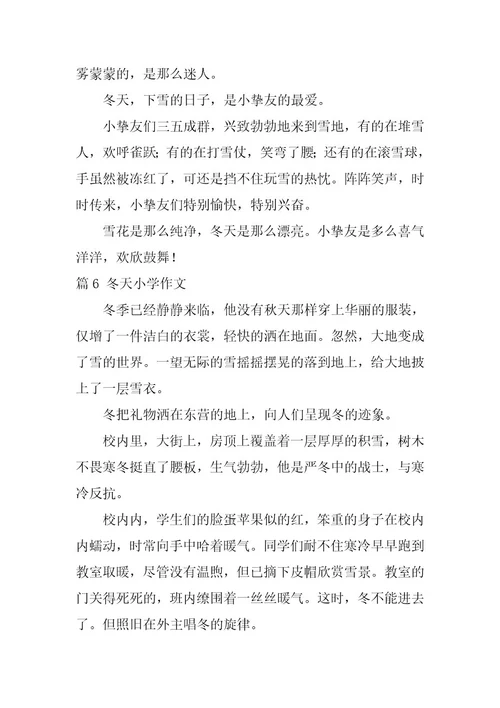 2024年最新乡村的冬天小学作文500字篇