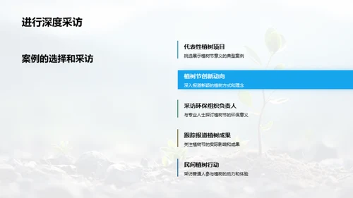 植树节深度报道研究