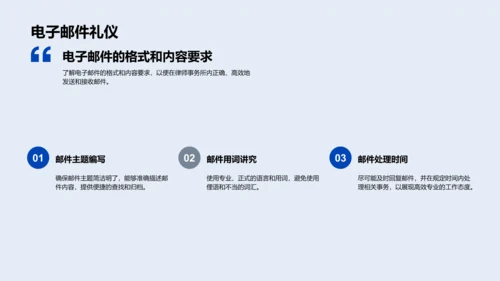 律所商务礼仪讲座PPT模板