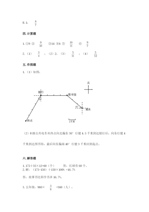 小学数学六年级上册期末测试卷附参考答案ab卷.docx