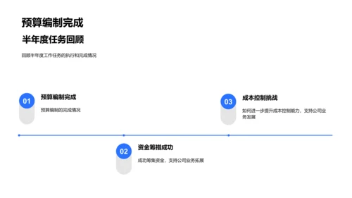 半年度财务报告PPT模板