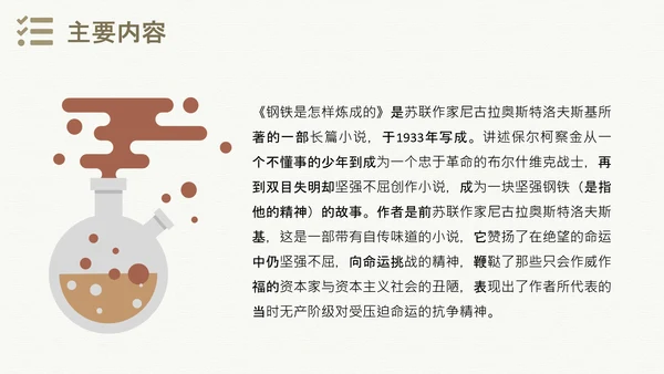 钢铁是怎样炼成的世界名著通用PPT课件