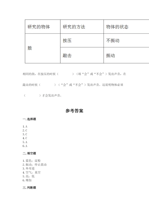 教科版科学四年级上册第二单元《呼吸和消化》测试卷精品【典优】.docx