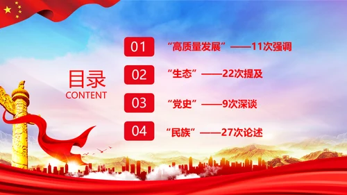聚焦全国两会到团组高频词PPT模板