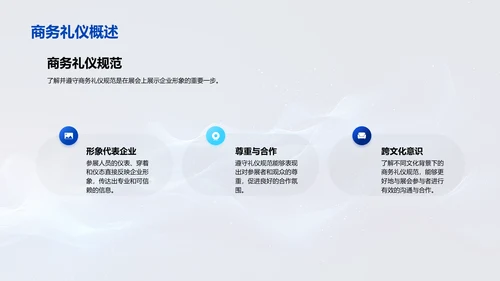 家居展会商务礼仪PPT模板