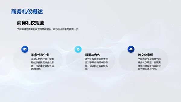 家居展会商务礼仪PPT模板