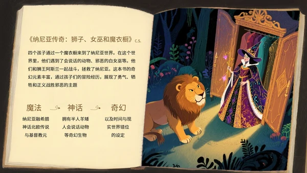 黄色插画风经典绘本故事汇PPT