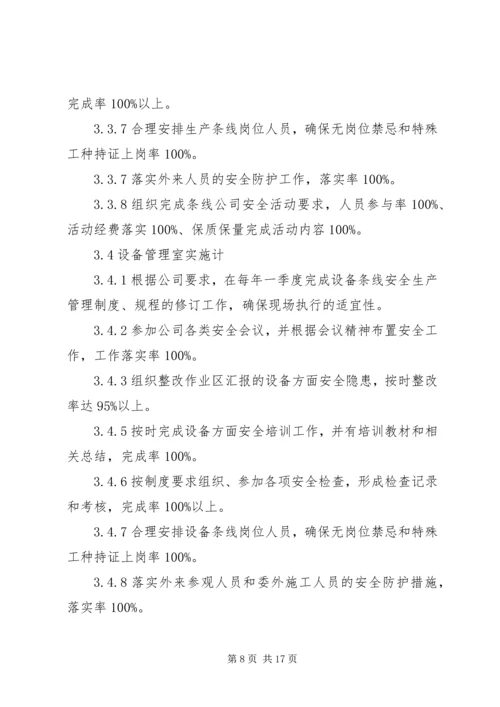 年度安全生产目标实施计划.docx