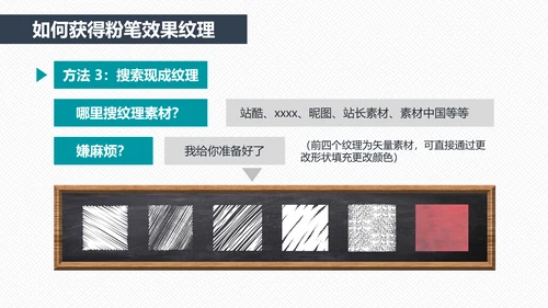 如何打造手绘粉笔效果PPT教学课件