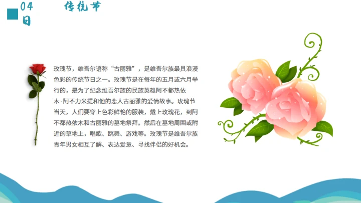 少数民族维吾尔族介绍通用PPT模板