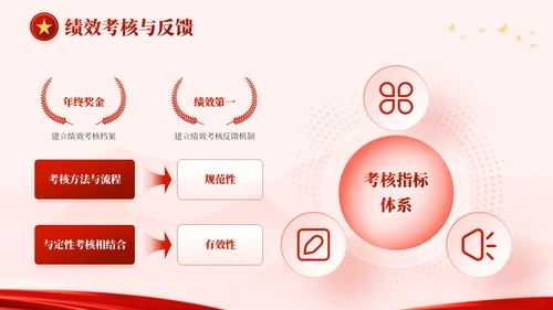 红金色党政风奋进新程，勇担使命PPT模板