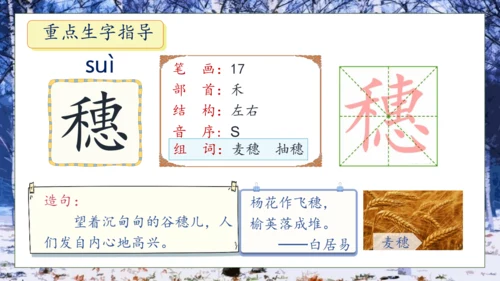 【核心素养】部编版语文四年级下册-11.白桦 第1课时（课件）