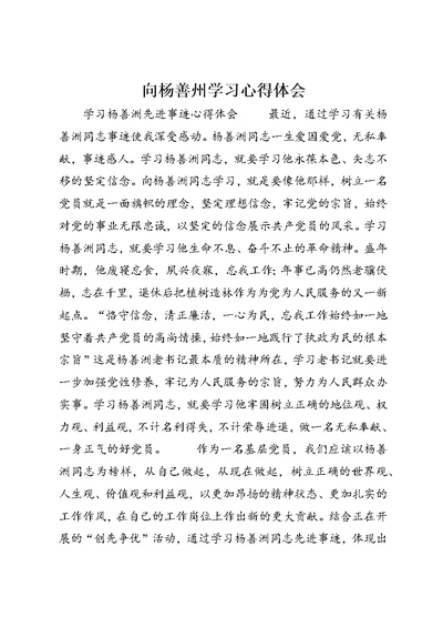 向杨善州学习心得体会 (4)