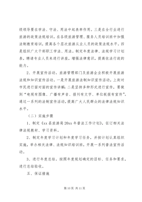 人防办年度普法工作计划范文.docx