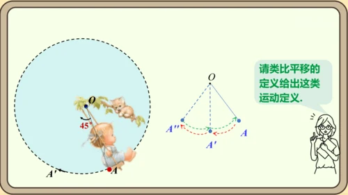 人教版数学九年级上册23.1.1  旋转的概念及性质课件（共28张PPT）