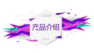 创意时尚几何图形公司产品介绍宣传通用PPT动态模板