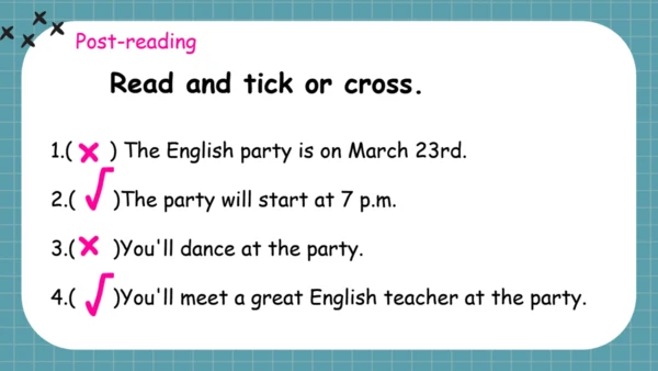 Unit 3 My school calendar Part C Start to read&sto