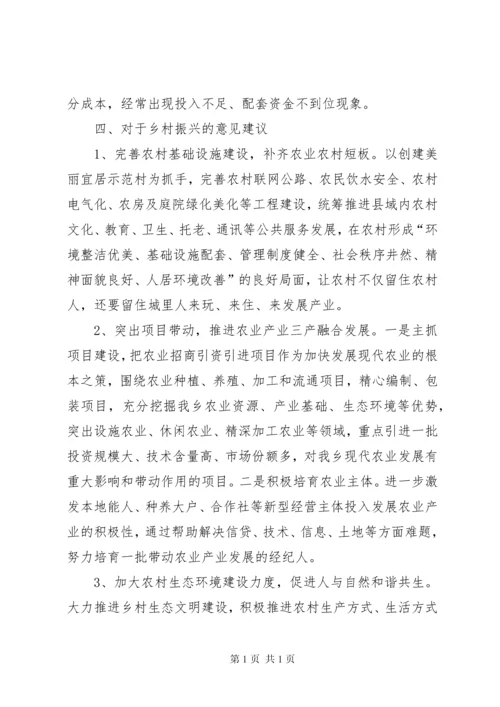 关于乡实施乡村振兴战略的调研报告（三篇）.docx