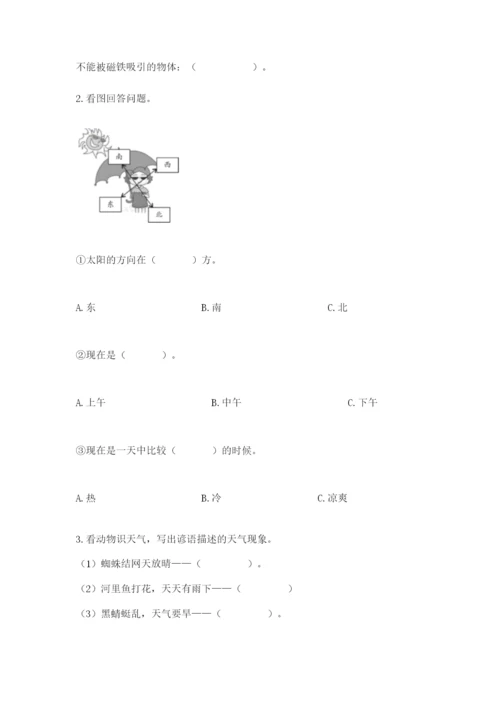 教科版科学二年级上册《期末测试卷》【精选题】.docx