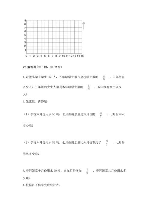 人教版六年级上册数学 期中测试卷及答案（最新）.docx