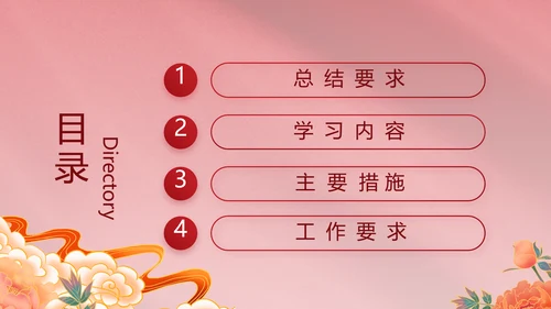 红色文化党支部党史学习教育工作总结动态PPT