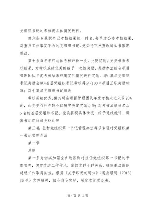 村党组织书记备案管理办法.docx