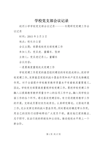 学校党支部会议记录.docx