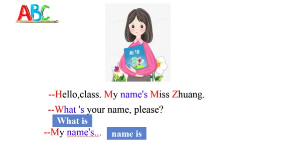 Starter Module1 Unit1 Good morning, Miss Zhou.