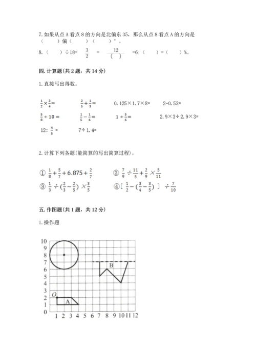 人教版六年级上册数学期末测试卷精品（典型题）.docx