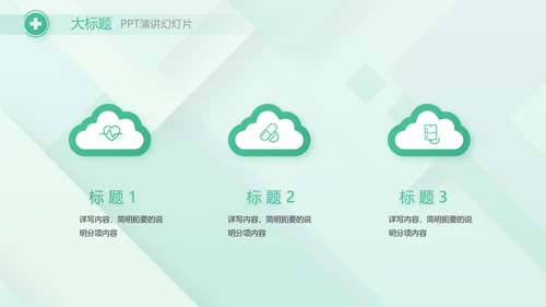 清新医疗医药工作汇报动态PPT