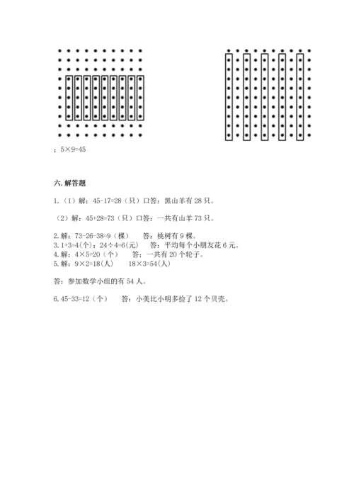 人教版二年级上册数学期末测试卷【综合题】.docx