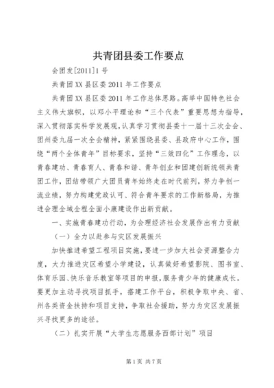 共青团县委工作要点 (4).docx