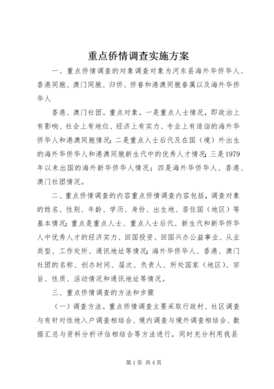 重点侨情调查实施方案 (7).docx