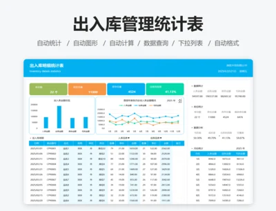 出入库管理统计表