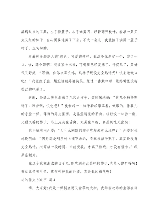 树的作文600字