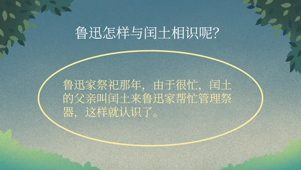 部编版语文六年级上册少年闰土课件PPT模板