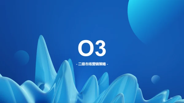 蓝色科技二级城市市场营销状况年度总结PPT案例