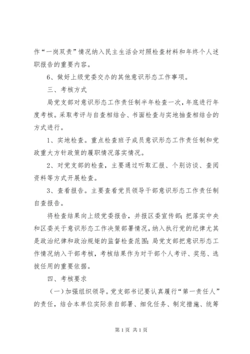 意识形态工作责任制的检查考核制度范本六篇.docx