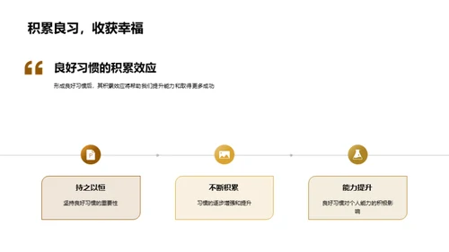 良习之养成与成功